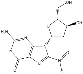 8-nitro-2'-deoxyguanosine Struktur