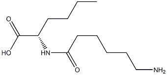 N(6)-aminocaproylnorleucine Struktur