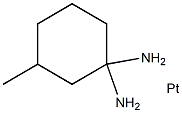 3-methylcyclohexanediamineplatinum Struktur