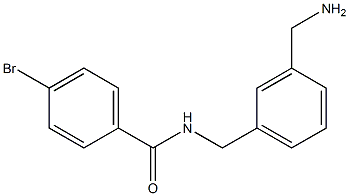 N-((3-aminomethyl)benzyl)-4-bromobenzamide Struktur