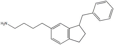 1-benzyl-6-(4-aminobutyl)indane Struktur