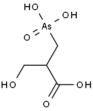 3-arsono-2-(hydroxymethyl)propanoic acid Struktur