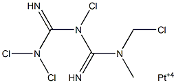 tetrachloro(metformin)platinum(IV) Struktur