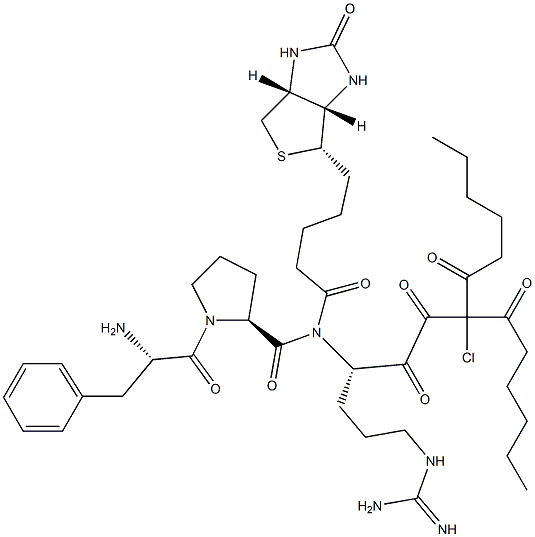 biotinyldicaproyl-phenylalanyl-prolyl-arginyl-chloromethylketone Struktur