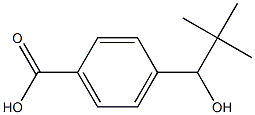 4-(2,2-dimethyl-1-hydroxypropyl)benzoic acid Struktur