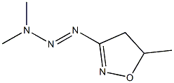 3-(3,3-dimethyl-1-triazenyl)-5-methyl-4,5-dihydroisoxazole Struktur