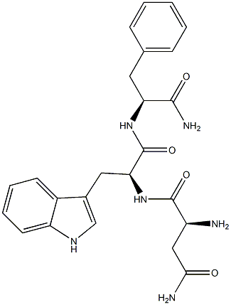 asparaginyl-tryptophyl-phenylalaninamide Struktur