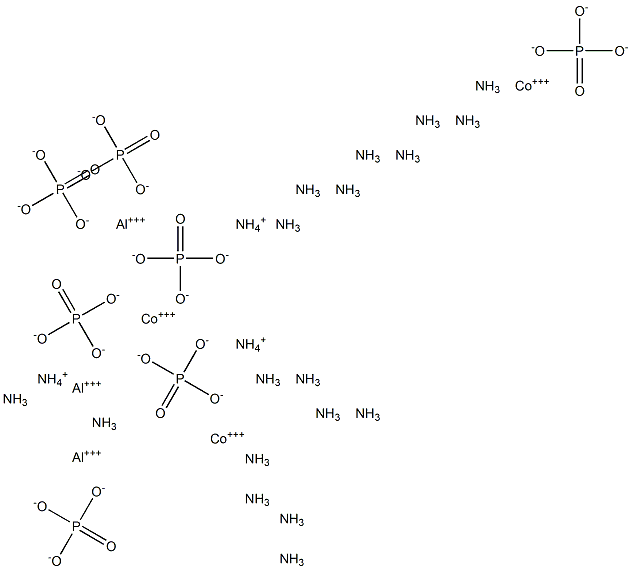 ammonium hexaamminecobalt(III) aluminum phosphate Struktur