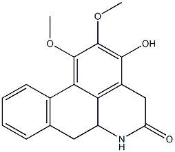 1,2-dimethoxy-3-hydroxy-5-oxonoraporphine Struktur