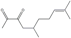 5,9-dimethyl-8-decene-2,3-dione Struktur