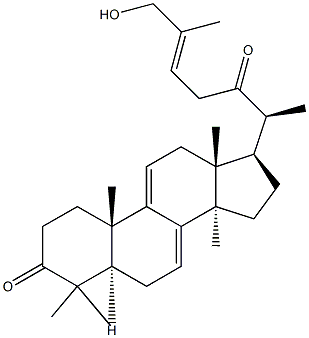 26-hydroxy-5 alpha-lanosta-7,9(11),24-triene-3,22-dione Struktur