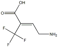 4-amino-2-(trifluoromethyl)-2-butenoic acid Struktur