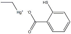 ethylmercury thiosalicylate Struktur