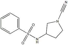 N-(1-cyano-3-pyrrolidinyl)benzenesulfonamide Struktur