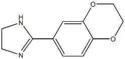 2-(1,4-benzodioxan-6-yl)-4,5-dihydroimidazole Struktur