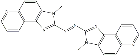 2,2'-azo-bis-3-methylimidazo(4,5-f)quinoline Struktur