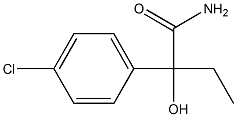 2-hydroxy-2-(4'-chlorophenyl)butyramide Struktur