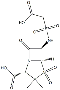 6-((carboxy)methylsulfonamido)penicillanic acid sulfone Struktur