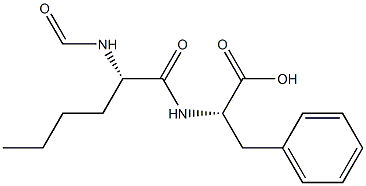 N-formyl-norleucyl-phenylalanine Struktur