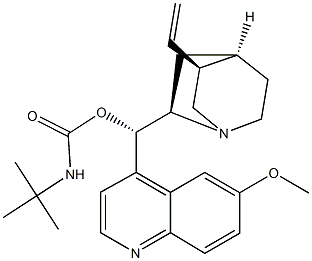 tert.-butylcarbamoylquinine Struktur