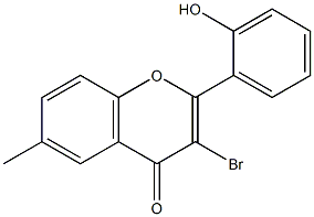 3-bromo-6-methyl-2'-hydroxy flavone Struktur