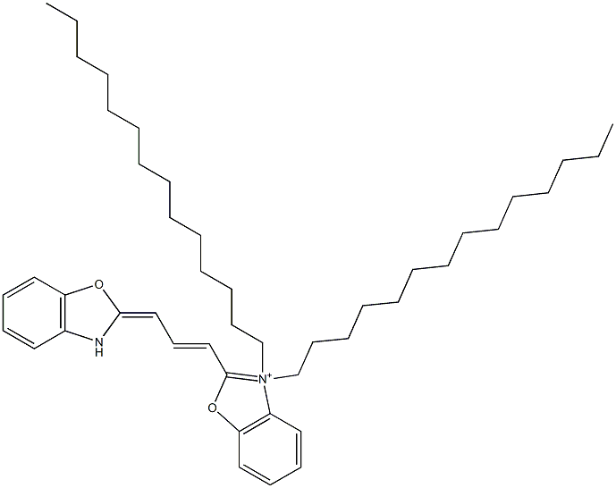 3,3-ditetradecyloxacarbocyanine Struktur