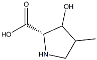 3-hydroxy-4-methylproline Struktur