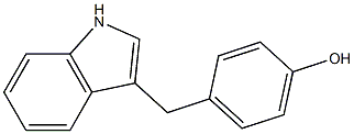 3-(4-hydroxybenzyl)indole Struktur