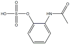 2-acetylaminophenyl sulfate Struktur