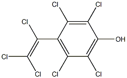 4-HYDROXY-HEPTACHLOROSTYRENE Struktur