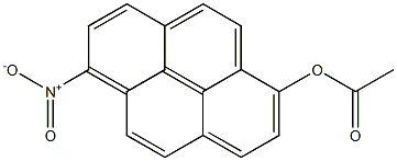 1-NITRO-6-ACETOXYPYRENE Struktur