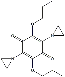 2,5-DI(N-PROPOXY)-3,6-BIS(ETHYLENIMINO)-PARA-BENZOQUINONE Struktur