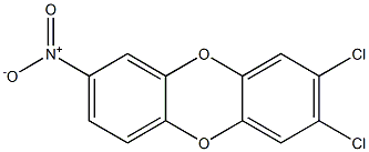 2,3DICHLORO-7-NITRO-DIBENZO-PARA-DIOXIN Struktur