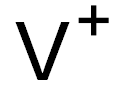 VANADIUM(1+),ION Struktur