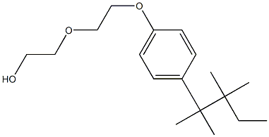 2-(2-(4-(TETRAMETHYLBUTYL)PHENOXY)ETHOXY)ETHANOL Struktur