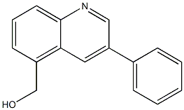 5-HYDROXYMETHYL-3-PHENYLQUINOLINE Struktur