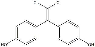 1,1-DICHLORO-2,2-BIS(4-HYDROXYPHENYL)ETHENE Struktur