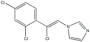 1-(2-CHLORO-2-(2,4-DICHLOROPHENYL)VINYL)IMIDAZOLE Struktur