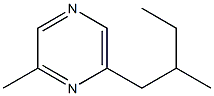 2-METHYL-6-(2-METHYLBUTYL)PYRAZINE Struktur