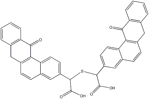 3-BENZANTHRONYLCARBOXYMETHYLSULPHIDE Struktur