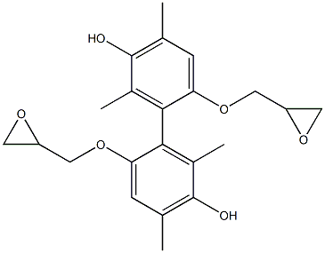 4,4'-DIHYDROXY-3,3',5,5'-TETRAMETHYLBIPHENOLDIGLYCIDYLETHER Struktur