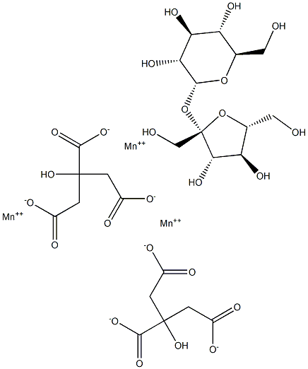 MANGANESE-SUCROSECITRATE Struktur