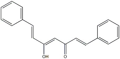 5-HYDROXY-1,7-DIPHENYL-1,4,6-HEPTATRIENE-3-ONE Struktur