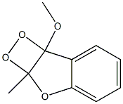 2A,7B-DIHYDRO-7B-METHOXY-2A-METHYL-1,2-DIOXETO(3,4-B)BENZOFURAN Struktur