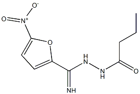 N'-BUTYROYL-5-NITRO-2-FUROHYDRAZIDEIMIDE Struktur