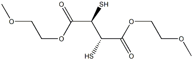 DI(2'-METHOXYETHYL)MESO-2,3-DIMERCAPTOSUCCINATE Struktur