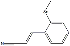 2-(METHYLSELENO)-CINNAMONITRILE Struktur