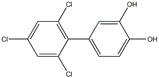 2,4,6-TRICHLORO-3',4'-BIPHENYLDIOL Struktur