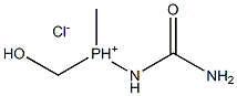 HYDROXYMETHYLUREIDOMETHYLPHOSPHONIUMCHLORIDE Struktur