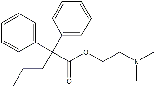 2-DIMETHYLAMINOETHYL-2,2-DIPHENYLVALERATE Struktur